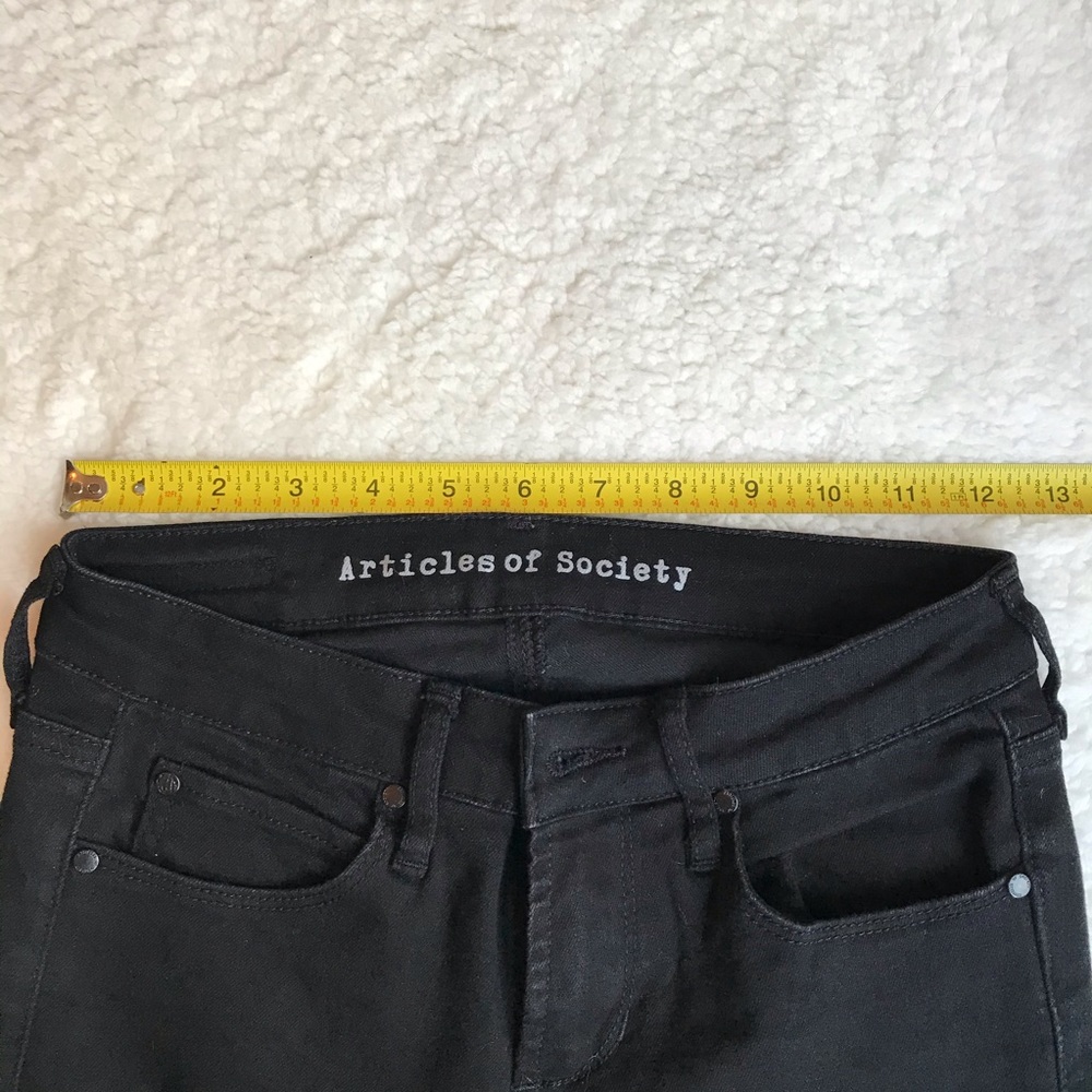 Articles of Society Black Distressed Skinny Jeans - Picture 4 of 5